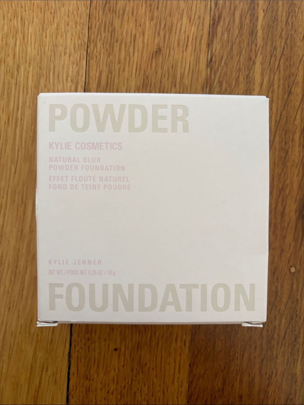 Kylie Cosmetics Powder Foundation Compact in Light Pink & Cream Packaging